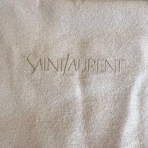 Saint Laurent Cream Fabric Tote